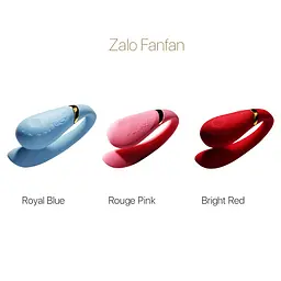 Смартвібратор для пар Zalo - Fanfan Bright Red - мініатюра 9