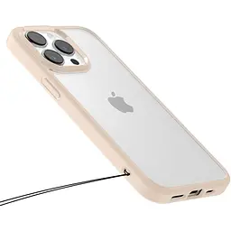 Оригінальний протиударний чохол Spigen Ultra Hybrid для iPhone 14 Pro Max Sand Beige ACS04819 прозорий - мініатюра 10