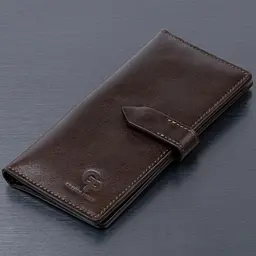 Вертикальний гаманець глянцевий Anet на кнопці Grande Pelle 11324 чорний