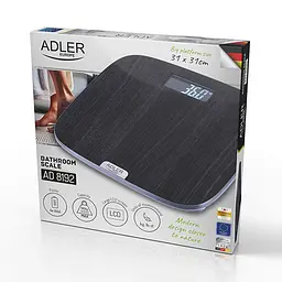 Електричні ваги Adler AD 8192 до 180 кг точність 100 г велика платформа - мініатюра 9