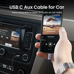 Кабель Ugreen Mini Jack 3.5mm to USB Type C CM450 DAC-чіп 1м Black (25108) - мініатюра 7