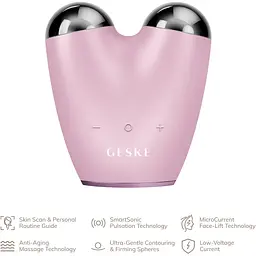 Мікрострумовий підтягувач обличчя GESKE MicroCurrent Face-Lifter 6 в 1 рожевий - мініатюра 4