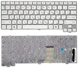 Клавіатура для ноутбука LG (X170) White, (White Frame) - мініатюра 3