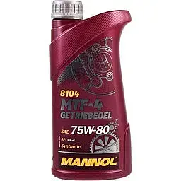 Олива трансмісійна Mannol MTF-4 GETRIEBEOEL SAE 75w-80 GL4 1 л