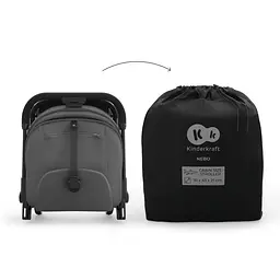 Прогулянкова коляска Kinderkraft Nebo Platinum Grey Beige (KSNEBO00GRY0000) - мініатюра 8