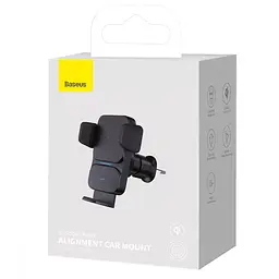 Автотримач із БЗУ Wisdom Auto Alignment (QI 15W) (Air Outlet base) (CGZX000001) Black Baseus teh0029293 - мініатюра 6