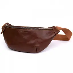 Жіноча шкіряна сумка-бананка GRANDE PELLE 11х26х7 см sum0026378 - мініатюра 9