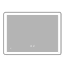 Дзеркало Zerix Mirra MR05-80x60-Reverse з LED Touch, Anti-fog, димером, регулятором яскравості ZX6056