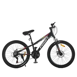 Велосипед MTB2601-2, 26 дюймів, алюмінієва рама 13 Shimano 21SP чорний - мініатюра 2