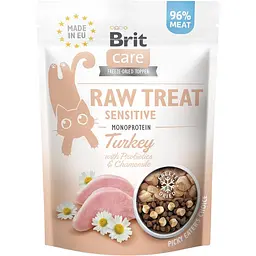 Ласощі для котів Brit Care Raw Treat Sensitive з індичкою 40 г