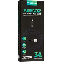 USB кабель Gelius Pro Armor iPhone 8 Black - мініатюра 5