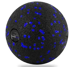 Набір для масажу та йоги PowerPlay PP_4091 EPP (2 м'ячики + валик масажер 15*5,3 см.) Blue + гумка 7,5 кг (PP_4091_Blue) - мініатюра 2