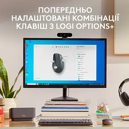 Мишка Logitech MX Anywhere 3S for Business Wireless/Bluetooth + Mouse Pad Studio Series Graphite (MX910-006958) - мініатюра 7