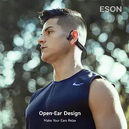 Водонепроникні кісткові навушники ESON X22 для плавання, бігу та спорту з 32 ГБ пам'яті, MP3-плеєром та Bluetooth 5.4 - мініатюра 4