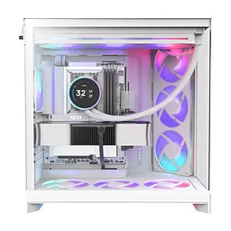 Корпус для ПК NZXT H9 Flow RGB Dual-Chamber White (CM-H92FW-R1) - мініатюра 4