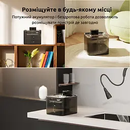 Фонтан для кота NPET WF020-WM 4 л з вбудованим акумулятором та датчиком руху, Чорний - мініатюра 8