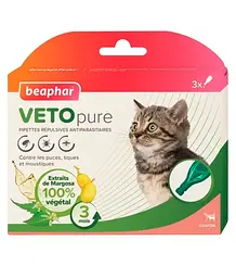 Краплі проти зовнішніх паразитів для кошенят Beaphar Veto pure ЦІНА ЗА 1 ШТ 15615