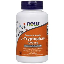 Триптофан Now Foods L-Tryptophan 1000 мг 60 таблеток