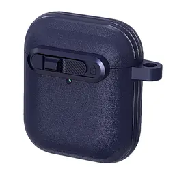 Футляр Frosted для навушників Airpods 1/2 Blue - мініатюра 3