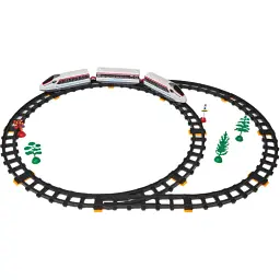 Игровой набор Lixin Железная дорога с поездом 40 элементов (2934A-11)