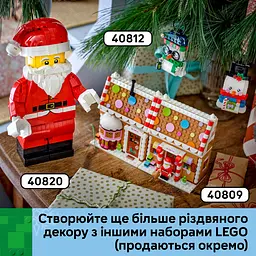 Конструктор LEGO Iconic Прикраси зі сніговиком 168 ел. (40812) - мініатюра 12