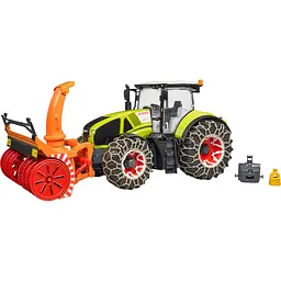 Уцінка. Іграшкова машинка Bruder Трактор Claas Axion 950 для прибирання снігу 1:16 (03017)  - мініатюра 2