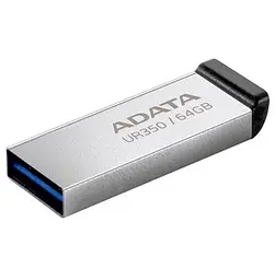 Флеш-накопичувач USB 64Gb UR350, Silver/Black, USB 3.2 Gen 1, до 100 МБ/с (UR350-64G-RSR/BK) ADATA teh0029094
