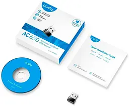 WiFi-адаптер Cudy WiFi 5 WU650 дводіапазонний з USB 2.0 (73-00547) - мініатюра 3