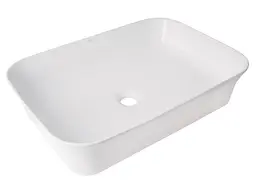 Раковина накладна Qtap Virgo N 560х380х130 мм, White, прямокутна, без донного клапана QT18116308W