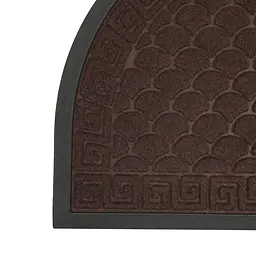 Килимок придверний Eco Fabric Луска півколо з кромкою коричневий 40 х 60 см (4060-119) - мініатюра 5