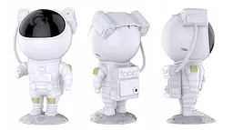 Іграшка-нічник Astronaut Проектор галактики лазерний Астронавт з пультом білий - мініатюра 3