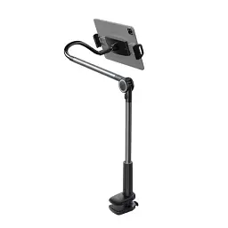 Тримач настільний для ґаджетів Baseus Otaku Life Rotary Adjustment Lazy Holder Pro for Phone Ipad LUZQ000013 Grey - мініатюра 2