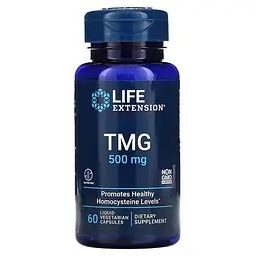 Бетаїн TMG 500 mg 60 капсул Life Extension vit0006488