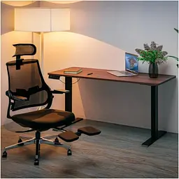 Стіл Mealux PowerDesk Duo XL Walnut (EVO-252 Duo Walnut/B) - мініатюра 4