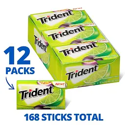 Жуйки Trident lime passionfruit twist 14 sticks - мініатюра 2