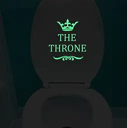 Наклейка люмінесцентна "The throne" - 20*9 см (поглинає світло і світиться в темряві)