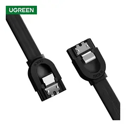 Кабель для передачі даних SATA 3 Data Cable 0.5m US217 Black Ugreen (30796) - мініатюра 2