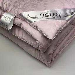 Ковдра літня вовняна Iglen Жаккард євро 220х240 - мініатюра 4