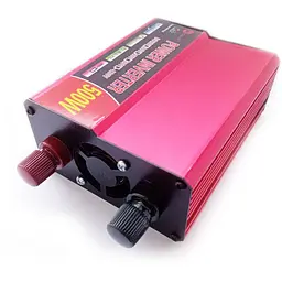 Автомобільний інвертор Solar Power Inverter Aton 007 c 12V на 220V 500W модифікована синусоїда Red, 1 розетка, 1 USB (11030) - мініатюра 2