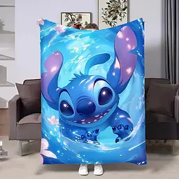 Плед 3D Стич №2 м’який плюшевий подарунковий 160×200 см