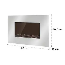 Камін електричний Klarstein Lausanne Luxe 2000W (10034252) - мініатюра 7