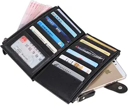 Чоловічий шкіряний гаманець Vintage 11х20 см acs0015205 - мініатюра 8