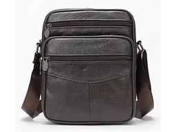Чоловіча шкіряна сумка Vintage 22,5х18,5х5 см sum0012796 - мініатюра 3