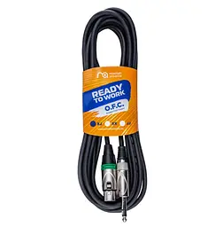 Микрофонный аудио кабель Jack 6,3 — XLR Female Maximum Acoustics MICXJ5 (Green) OFC 5m - мініатюра 1
