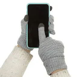 Рукавички для сенсорних екранів з плетінням ArmorStandart Braid Grey (ARM59882) - мініатюра 4