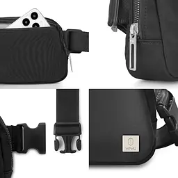 Сумка WIWU LULU Crossbody Bag Nylon Black - мініатюра 3