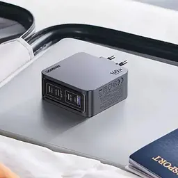 Зарядний пристрій 4xUSB 160W (3xUSB-C + USB-A) GaN + Type-C cable 100W сірий X763 Nexode Pro Ugreen (25877) - мініатюра 3