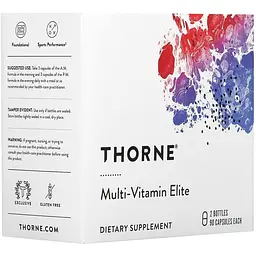 Мультивітаміни Thorne Multi-Vitamin Elite для прийому зранку та ввечері 2 флакони по 90 капсул - мініатюра 4