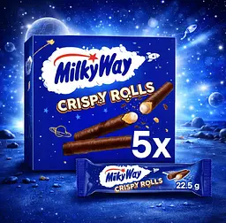 Вафельні трубочки Milky Way Crispy Rolls 5 шт х 22.5 г - мініатюра 2