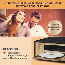 Стереосистема Auna Berklee HiFi Stereo радио FM USB BT (10040457) - мініатюра 5